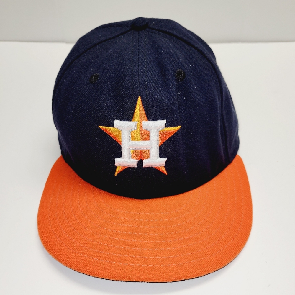 New Era 59Fifty Houston Astros Fitted MLB On-Field Cap Hat Size 7 3/4 or…